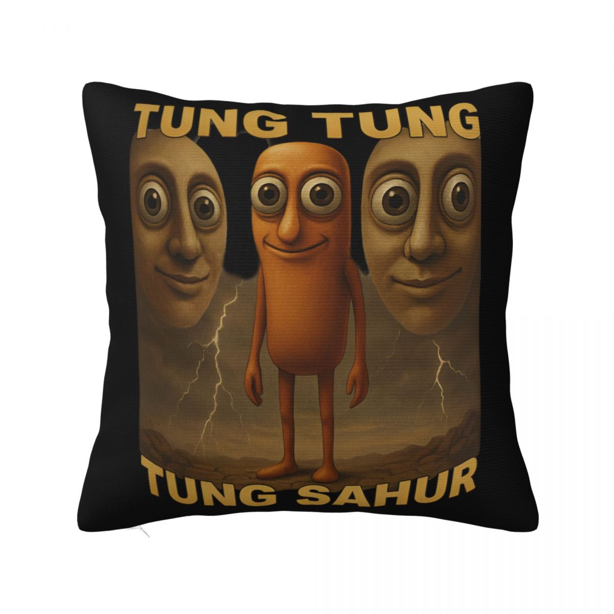 

Tung Tung Tung Sahur Throw Pillow Cover Cushions for Sofa Italian Brainrot Meme Custom Cushion Covers 30x30cm