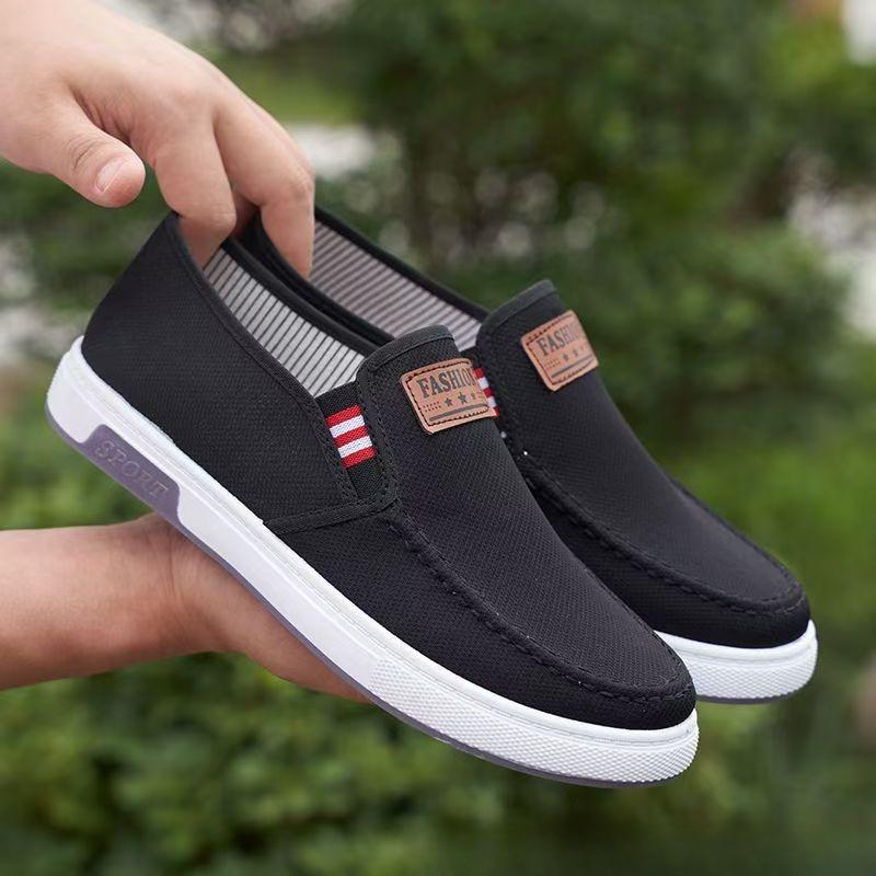 Men's Comfortable Loafers, Soft Soled Casual Sports Shoes, Breathable Fabric Uppers, Lightweight Casual Shoes