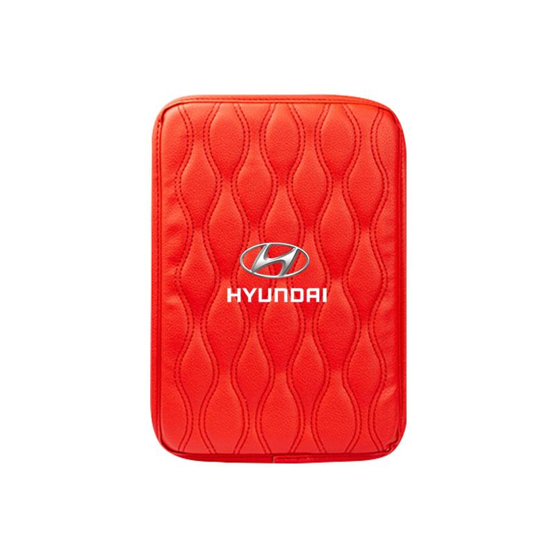 1 stk. Lær Auto Armlenputer Beskyttende Vanntett Håndpute For Hyundai Santa Fe Sonata Solaris Azera Creta I30 Ix25 Tucson IX35