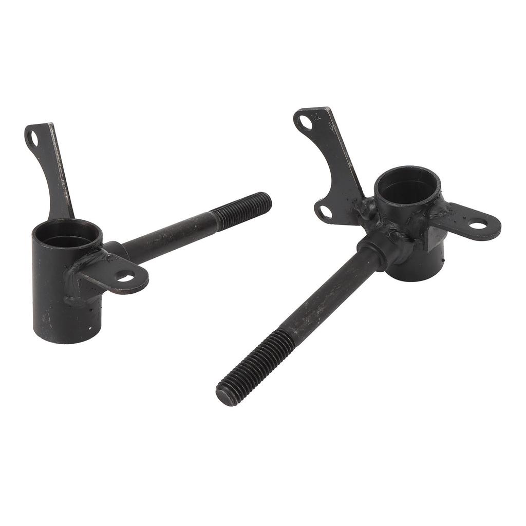 Pair of 10mm Front Wheel Steering Knuckle Spindle for Up To 110cc Go Kart Quad ATV Black