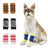 4pcs/set Elastic Pet Knitting Knee Socks Warm Pet Knee Pads Practical Dog Leg Sleeves  For Dogs Cats