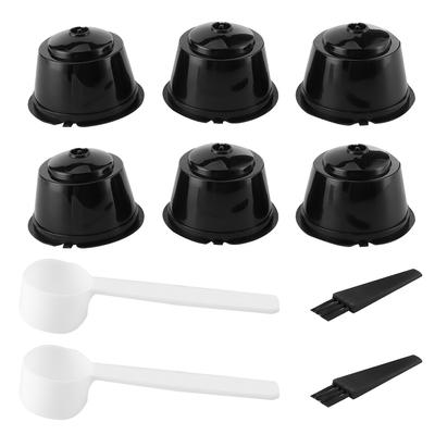 2Sets Coffee Capsule Pods Reusable Refillable Filter Cup Fit for Nestle DOLCE GUSTO Coffee Machines