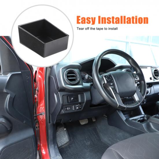 Steering Wheel Left Side Drawer Storage Box For Toyota Tacoma 2016-23