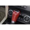 Fit For Benz GLK 2009-2015 ABS Red Carbon Fiber Inner Gear Shift Knob Cover Trim