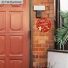 2D Flat 1pc Valentine's Day Round Aluminum Hanging Decoration Plaque, "Happy Valentine's Lettering Sign, Porch Decor, Living Room Decor and Wedding