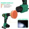 800W 3500RPM Electric Car Polisher Machine Kit 4Inches Buffer Sander Wax Sponge Polishing Pad W/ 1/2pcs Battery