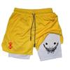 Berserk Muay Thai Kick Boxing UFC MMA Segakunstide Segavõitluskunst Püksid Anime Mehed Naised Unisex Kahekihilised Kiiresti Kuivavad Hingavad Sportlikud Jõusaal Fitness Treening