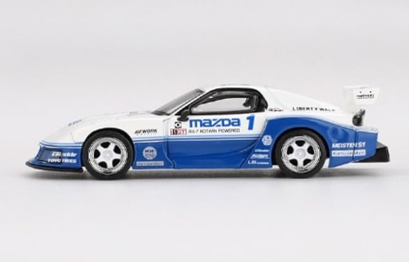 Sunrich MINI GT Scale Mazda Silhouette IMSA Finished Model 1/64 RX-7 LB-Super (Right-Hand Drive) MGT01011-BL