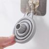 1 Pcs Silicone Folding Funnel Retractable Household Liquid Sub-mini Funnel White Grey Funnel Kitchen Gadget