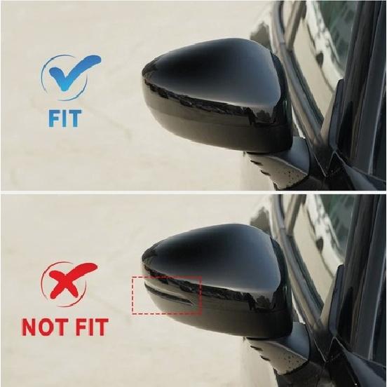 Right Passenger Wing Mirror Cover Cap Gloss Black For -2024 2025 Honda Civic