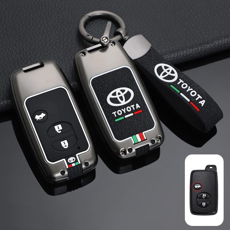 For Toyota 2026 Hot Hub Caps Zinc Alloy Car Smart Remote Key Cover Case Protector Shell For Toyota Camry Highlander Crown Prado