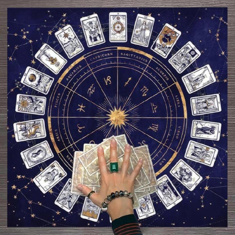 Board Game Pad Astrological Oracles Table Cover Card Mat Divinations Tablecloth