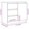 Sideboard with Drawer Grey Sonoma 71 x 35 x 65 cm Engineered Wood