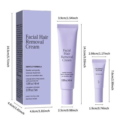 3/2/1pcs Facial HairRemoval Cream,Gentle Removal Skin Care Whitening Clear Lip Hair Underarm Depilation Cream Women Men Beauty