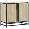 Bathroom Vanity Cabinet Sonoma Oak Finish 65 X 33 X 60 Cm Particleboard