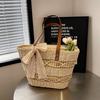 Fashion Vacation Beach Bag Women's Summer New Straw Shoulder Bag Woven Large-capacity Tote Bag