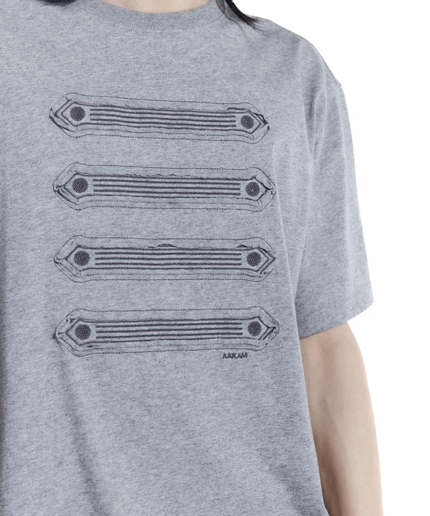 AAKAM Napoleon Corded Half Top (Gray)