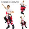 Christmas Inflatable Costume Santa Claus Ride On Adults Dress Outfit Cosplay
