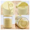 Glass Salt Dispenser Set with 0.5g Portion Control Airtight Seasoning Jars for Low-Sodium Diets 180ml Moisture-Proof Easy-Fill Spice Container