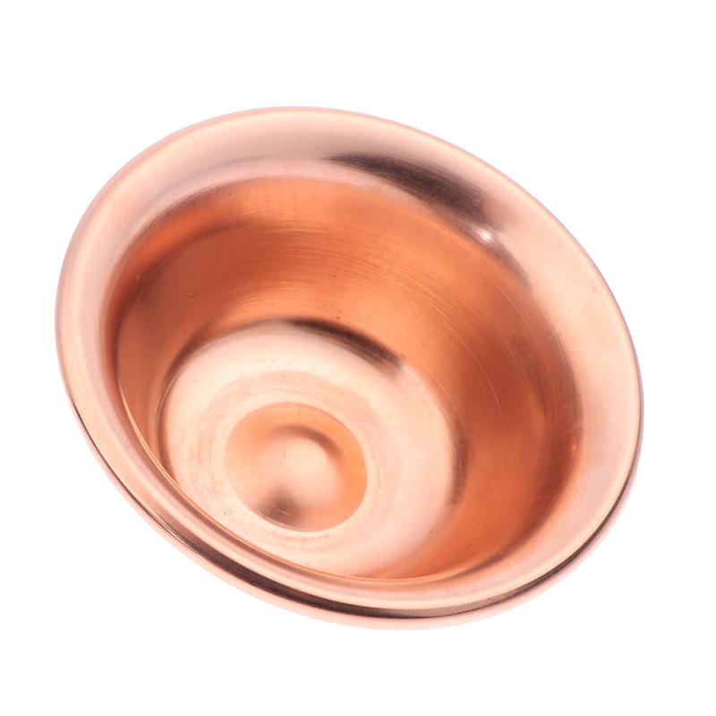 Wasserversorgungsschale aus reinem Kupfer, handgefertigt, Weihwasserschale für Buddha, buddhistische Vorräte, fein polierte Wasserversorgungsschale