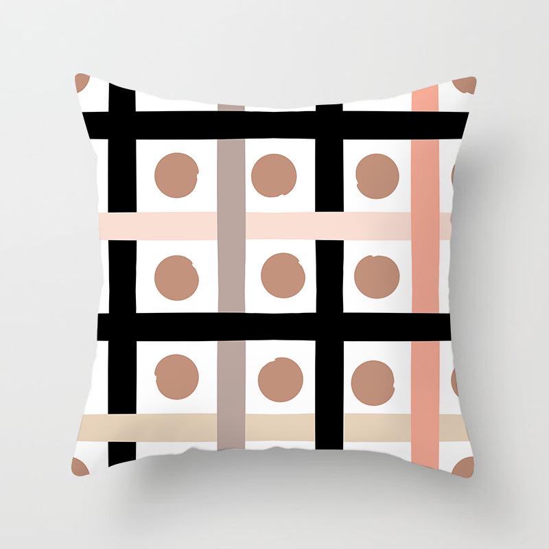 Nordisch Ins Kissen Polka Dot Geometrischer Streifen Kissenbezug Quadratische Heimtextilien