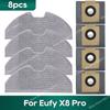 Kompatibel für Eufy X8 Pro SES Roboterstaubsauger Staubbeutel Zubehör Haupt- Seitenbürste Mopptuch Ersatz