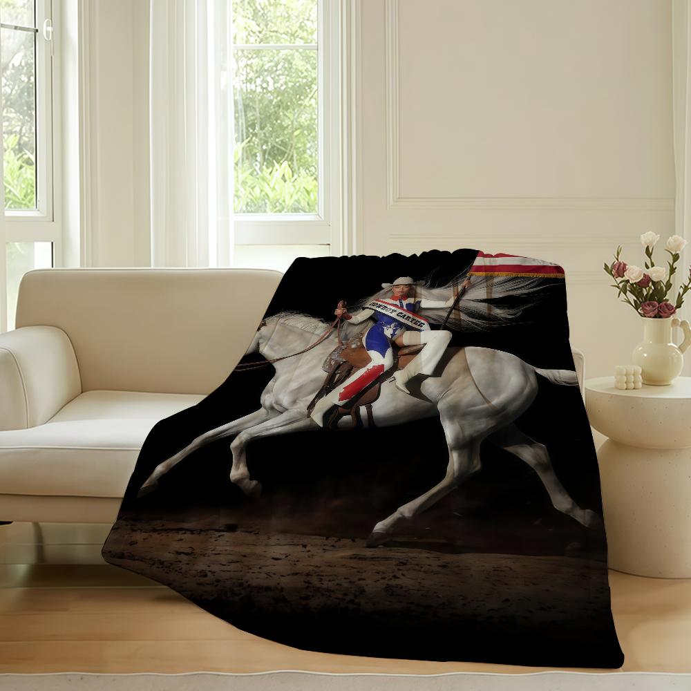 Americká zpěvačka B-Beyonce Deku na pohovku Kancelář Postel Letadlo Cestování Spánek Čtení Relaxace Kempování Měkká A Teplá