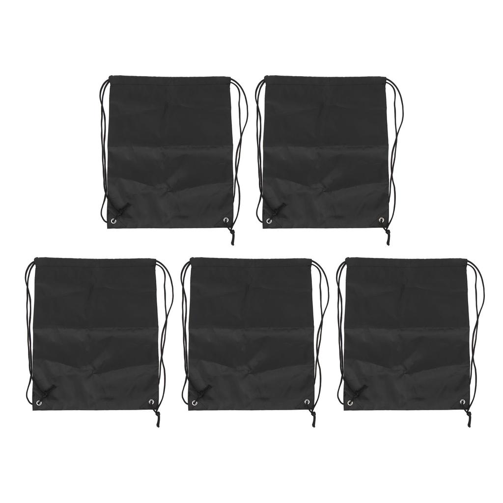 5PCS Drawstring Backpack Large Capacity Waterproof Oxford Cloth Sports Gym Packsack for Soccer