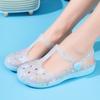 Scarpe da Passeggio per Torrente Estive con Fori da Donna Sandali Bassi Estivi da Spiaggia Ciabatte Gelatina Sandali da Spiaggia con Zeppa Fresche Ciabatte