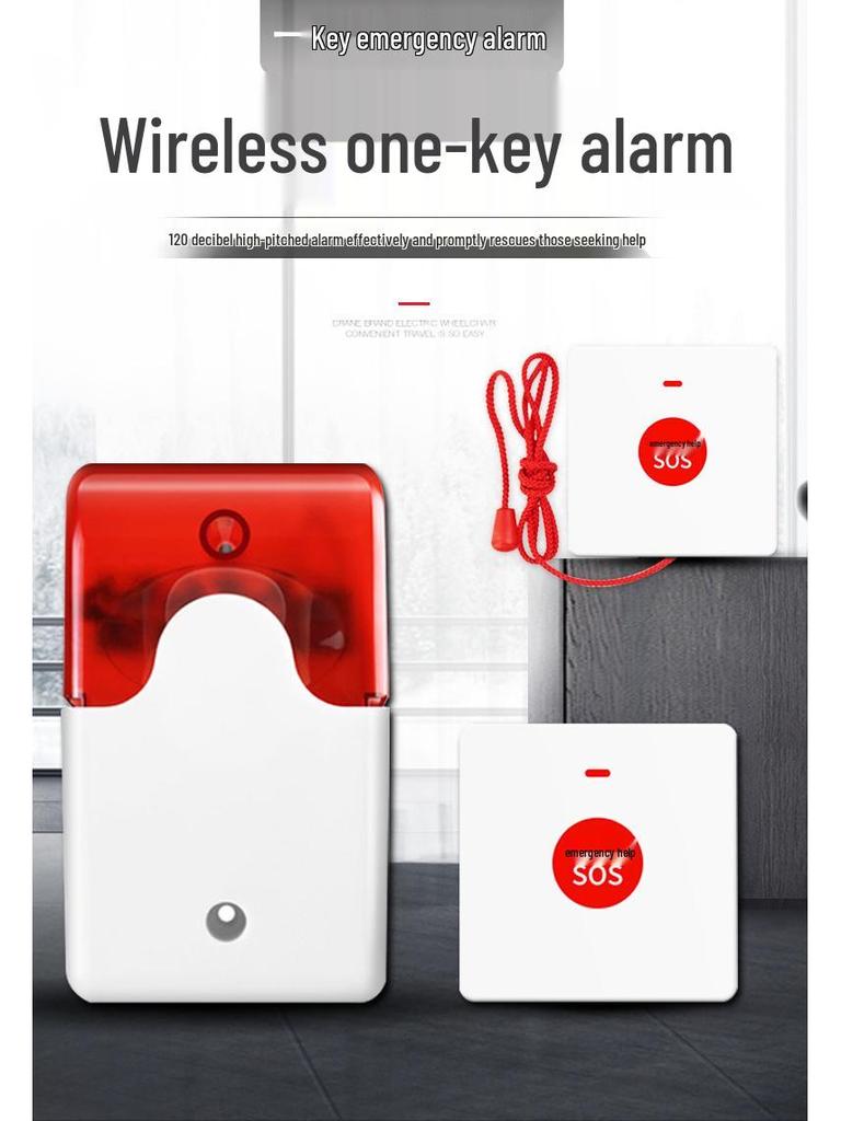 220V Bathroom Emergency Call Alarm for Disabled Toilets with Remote Control