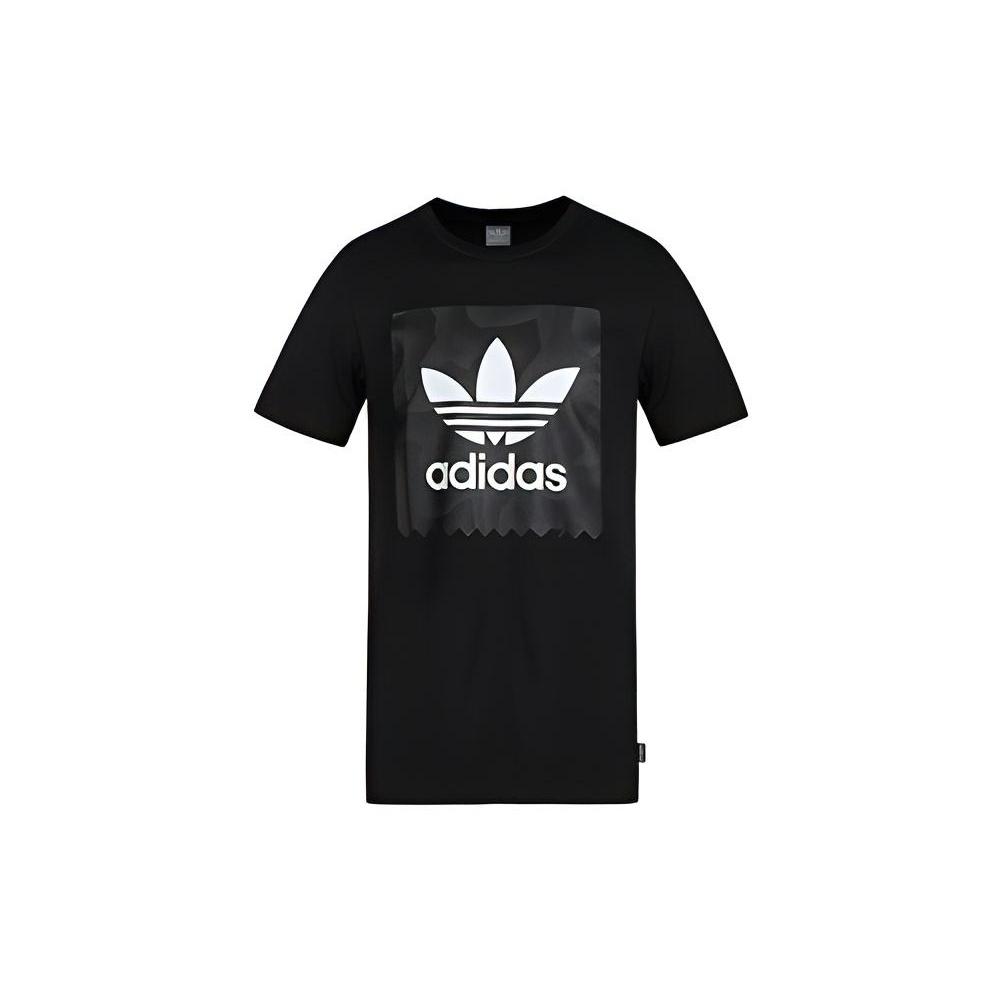 adidas originals Logo Casual Sports Short Sleeve Black Men s CF3097 XL
