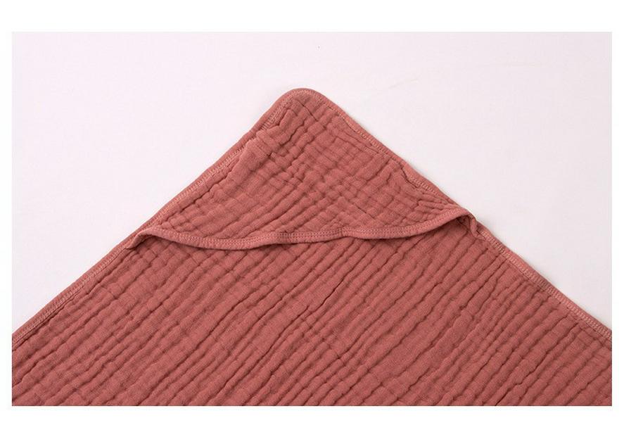 Hooded Baby Bath Towel & Soft Gauze Swaddling Blanket