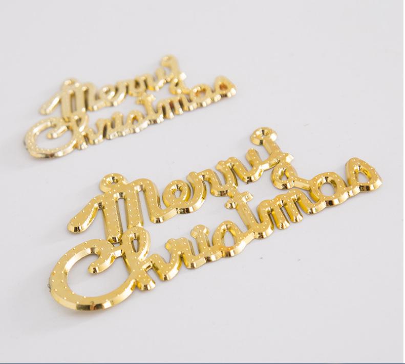 

С Рождеством Декорация в виде знака строчной буквы 2.5cm Gold Letter Sign