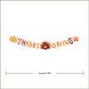 Thanksgiving Banner Garland – Paper “Happy Thanksgiving” Decoration with Turkey & Fall Leaves, Autumn Party Supplies for Family Dinner, Harvest