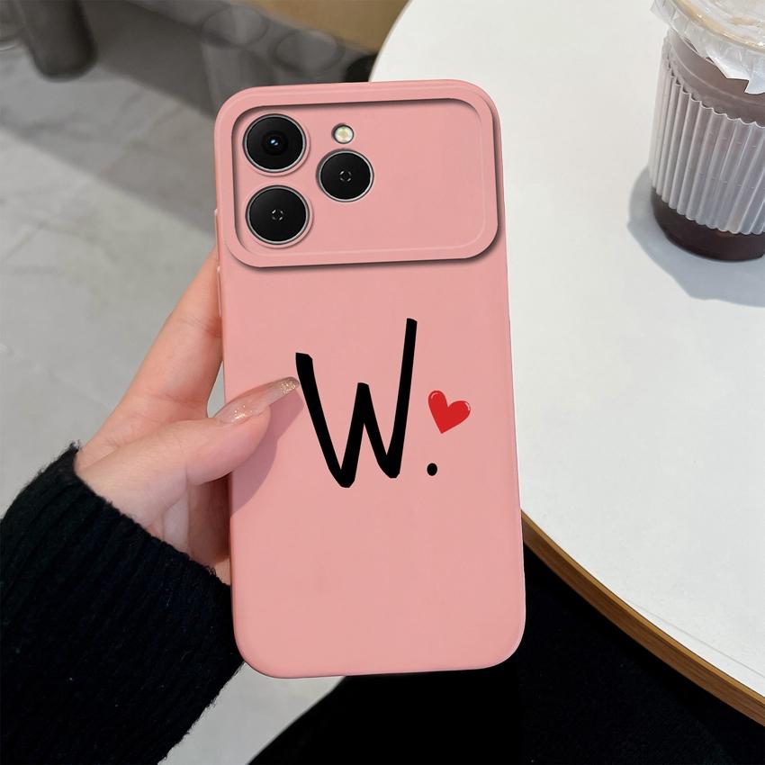 Phone Cases For Tecno Spark 40 Pro Plus 40C Pova 4 5 6 7 Neo Creative Letters Shockproof Silicone Soft Covers Camera Protection Shell For Tecno Casing