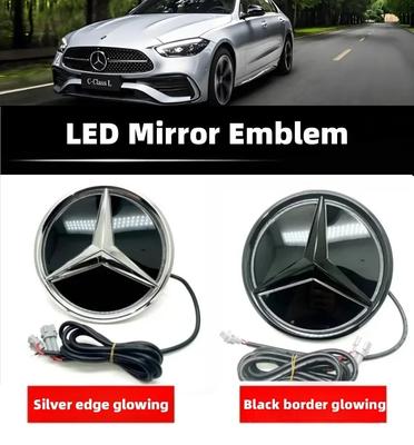 Für Mercedes Benz Stern Emblem für Kühlergrill für Mercedes Benz W205 W212 W213 W204 W166 CLA W253 GLK Auto Weiß Blau und LED