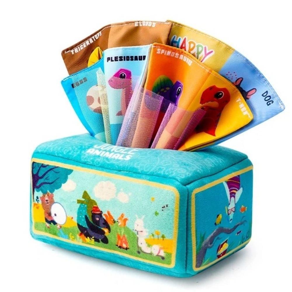 Pulling Game Baby Tissue Box Toy Education Montessori Children Cloth Toys  6-18 Month