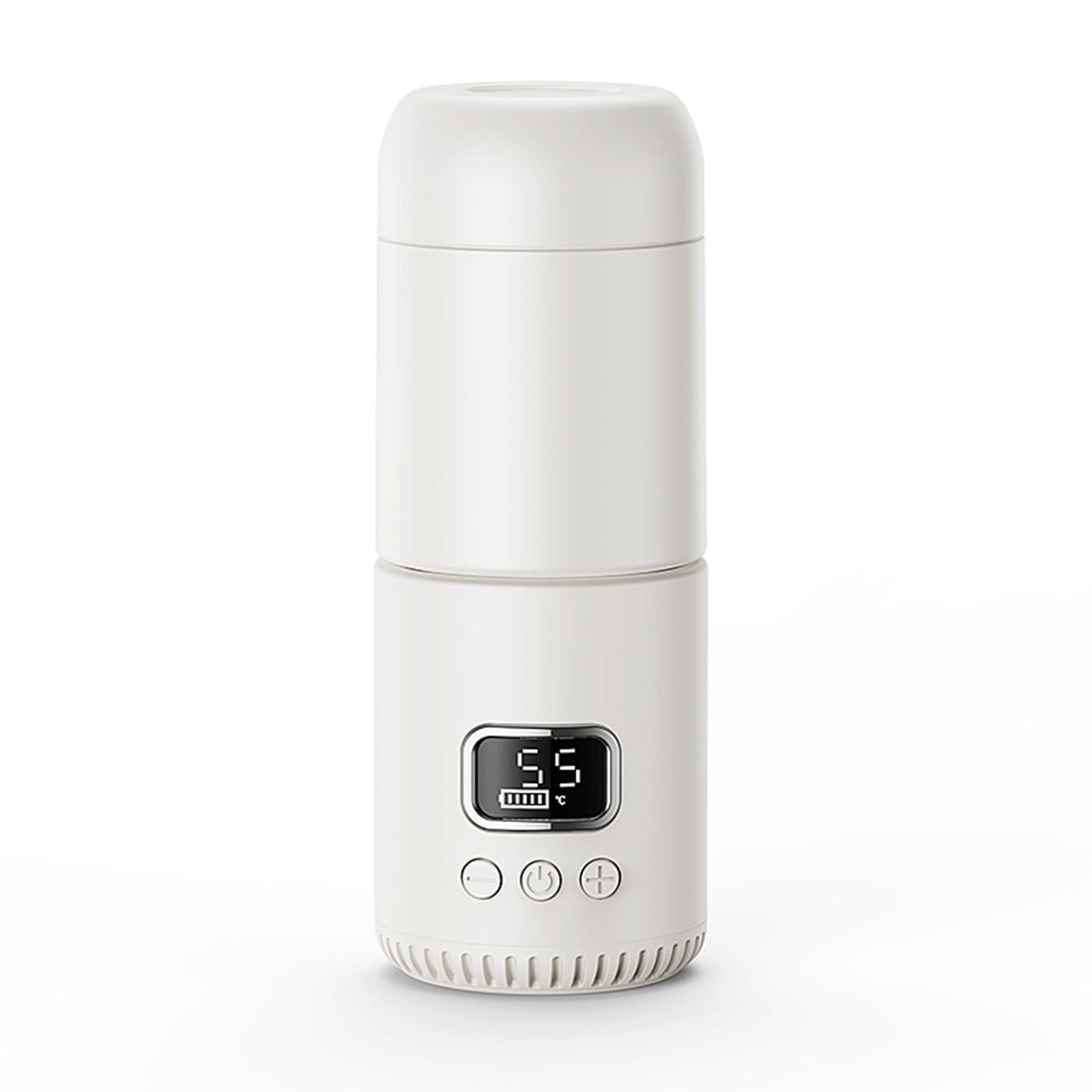 

Портативный миксер для молока с постоянной температурой, беспроводной нагреватель, чашка с постоянной температурой, детский чайник для кипячения воды, изоляционный горшок 10000mAh DC charging not included белый