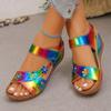 Large Size Fish-mouth Style Beach Sandals, New Style Women's Platform Thick-soled Shoes