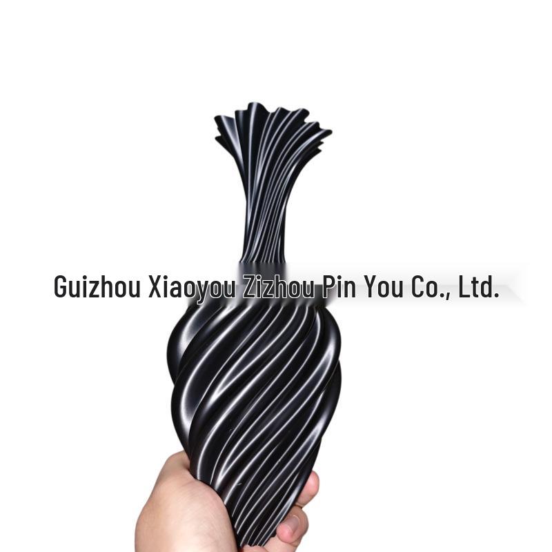 

3D Printed Abstract Twisted Vase - Retro Nordic Flower Arrangement Decor
