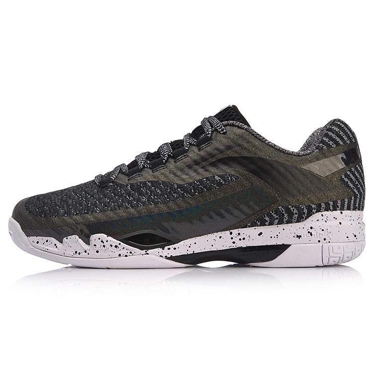 

New LiNing Pioneer Cushioning Rebound Low Top Running Shoes Unisex Black Green AYAN011-2 45