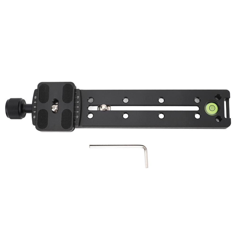 Rail Nodal Slide Clamp Aluminum 1 4inch Screw Scale Level for Arca Nodal Slide Quick Release Clamp for Ball Heads