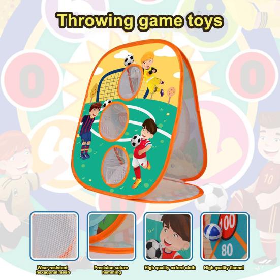 Throwing Game Toy 3 in 1 Convenient Scoring Folding Storage Multiplayer Competitive Target Exercising Entertainment Cloth Splash Cornhole Set