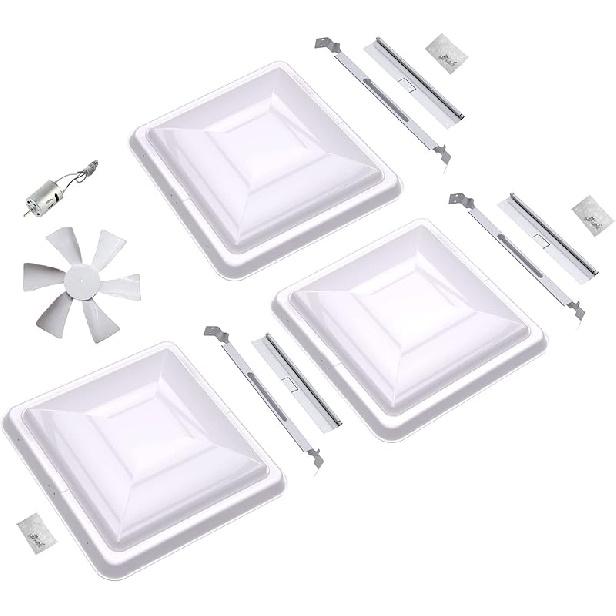 Rv Roof Vent Cover Replacement, 14" Universal White Vent Lid For Camper Trailer Motorhome, 1 Pack