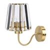 Crystal Lampshade Wall Sconce Aluminum Alloy Elegant Wall Lamp For Bedside Bedroom Hallway Entrance