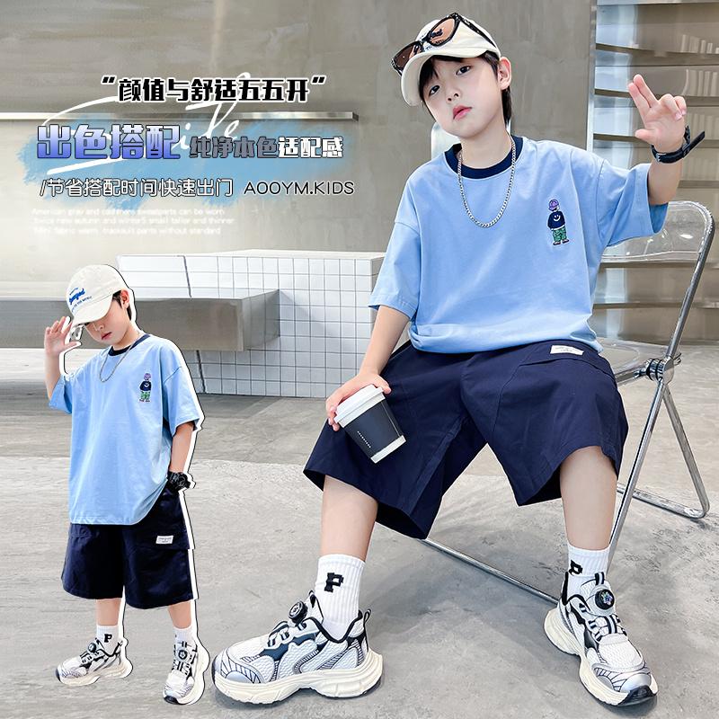 Boys' Summer Set - Short Sleeve Fashionable Trendy Outfit