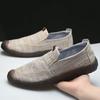 New Old Beijing Cloth Shoes Men's Spring Breathable and Comfortable Middle and Old One-pedal Lazy Casual Men's Shoes