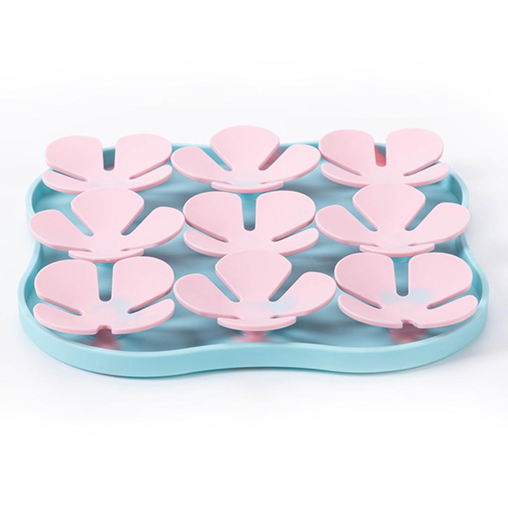 Flower Shape Silicone Cat Dog Licking Bowl Anti-Choking Food Mat Gift with Suction Cups (FDA Certified)