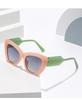 Personalized Color Block Fashion Cat Eye Sunglasses European and American Style Women's Casual Sun Protection Sunglasses
