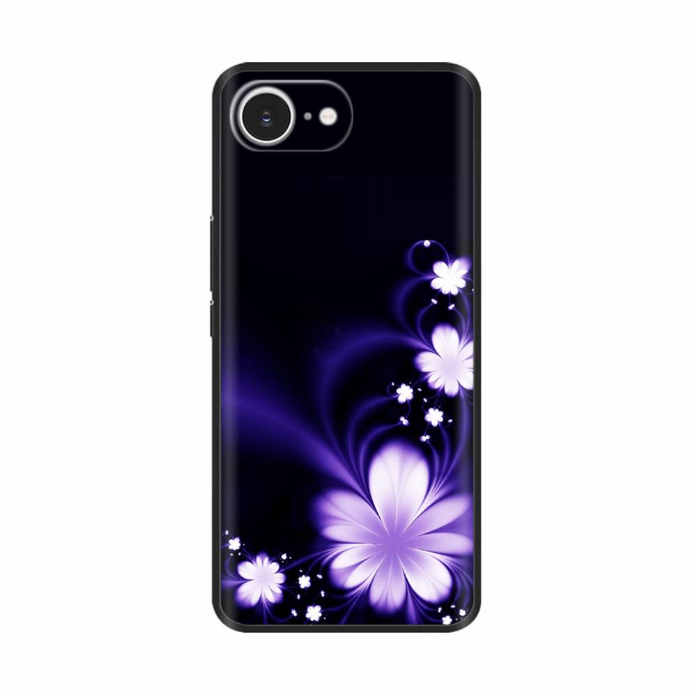 Soft TPU Black Silicon Phone Case For iPhone 16E iPhone16E SE 2025 SE4 5G Painted Shockproof Shell Cover Cases Bumper Funda Capa